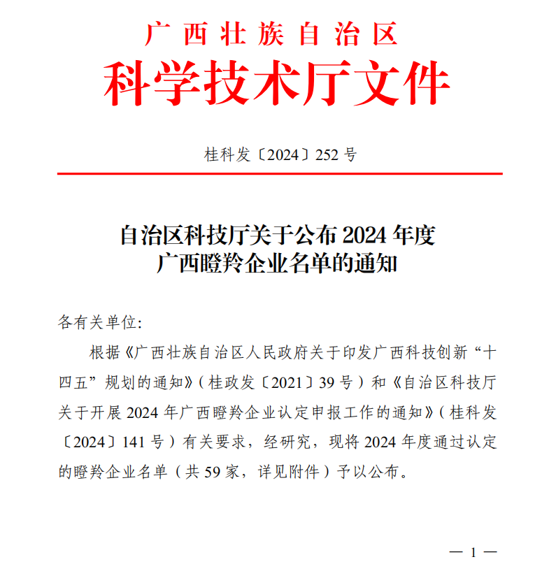 創(chuàng)新高地，瞪羚飛躍！皇氏集團旗下兩家企業(yè)獲“廣西瞪羚企業(yè)”認(rèn)定！